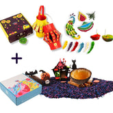 Lattooland's Diwali & Halloween Combo Kit for kids aged 2–8, featuring festive activities for a spooky and sparkly adventure.
